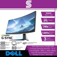 Alienware AW3821DW Curved Gaming Monitor 37.5" - 1ms/WQHD+ 3840x1600/144Hz/Fast IPS Panel/ NVIDIA G-