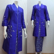 Sequin Brocade KEBAYA SET // Luxury Invitation Dress // Sequin Brackets KEBAYA - Blue