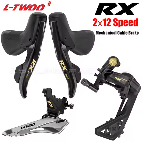 LTWOO RX 2x12 Speed Road Bike Mechanical Cable Brake Transmission Systems Shifter Rear Derailleur Co