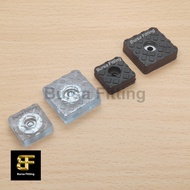 3 x 3 cm square rubber feet / table and chair cupboard legs / anti-slip rubber feet