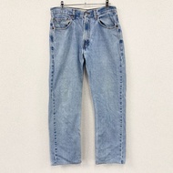 Levi's 505 牛仔褲，拉鍊門襟，藍色，W32 碼，古著。