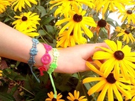 Missiu 法國蕾絲刺繡幸運手環-幸運草