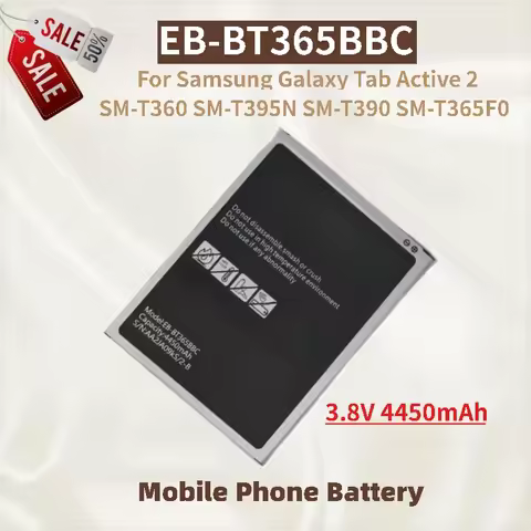 New High Quality Phone Battery 3.8V 4450mAh EB-BT365BBC For Samsung Galaxy Tab Active 2 SM-T360 T395