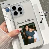 Cute DIY Customized Phone Case 1pc Customized Photo Phone Case, Transparent Phone Protective Cover, 