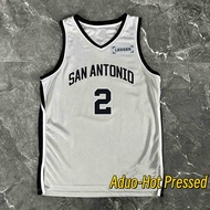 Hot Pressed NBA San Antonio Spurs #2 Dylan Harper Brand Silver Swingman Statement Edition basketball