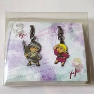 Original SAMURAI DEEPER KYO Fastener Accessory Shina Yuya Demon Eyes Kyo Metal Charm Merch Manga Jap