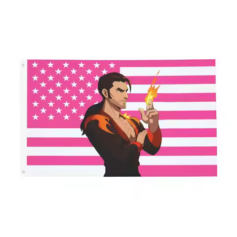 Flambae Flag Indoor Outdoor Banner All Weather Dispatch Game Pink Decoration Fade Proof 2x3 3x5 4x6 