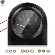 [prosperrise] 2" 52mm Fuel Level Gauge Car Meter White LED Light ck Rim Automotive Gauges 12V [MY]