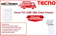 TECNO TCF 138R Tecno 100L Chest Freezer / FREE EXPRESS DELIVERY