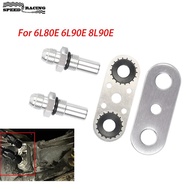 SPEED Transmission Cooler Line Adapter Plate – 6AN Fittings, Oil Seal Hose Connector for 6L80E/6L90E