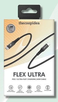 FlexUltra USB Type-C數據綫 高速傳輸240W手機快充電線120厘米