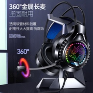 Silver Eagle Q7 Headset Computer Headset with Microphone Luminous 7.1 Channel USB Game Headset Priva