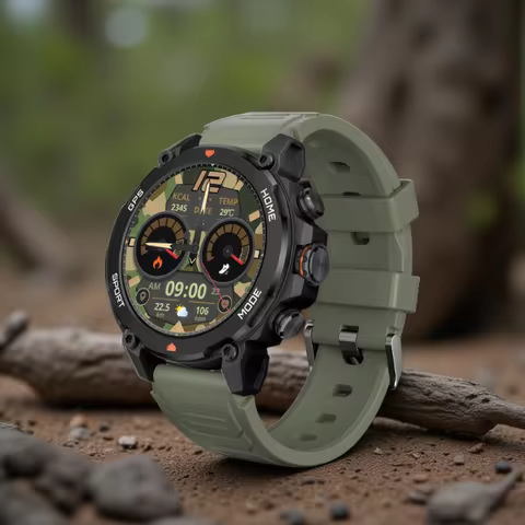 2025 Smartwatch AURAFIT G6 AI GPT 1.43" AMOLED Display GPS Compass Sport Fitness Tracker 3ATM Swimmi