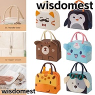 WISDOMEST Cartoon Stereoscopic Lunch Bag,  Cloth Thermal Bag Insulated Lunch Box Bags,  Lunch Box Accessories Portable Thermal Tote Food Small Cooler Bag