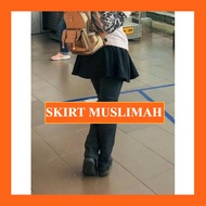 Kain Skirt Pendek Perempuan Muslimah Tutup Punggung Mini Skirt Extension Tutup Aurat