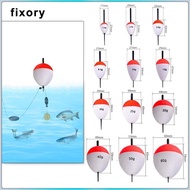 fixory 5 Pieces EVA Foam Floats Fishing Bobbers Long Cast Slip Bobbers Big Belly Oval Rig Floats Dur