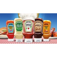 HEINZ TOMATO KETCHUP / MUSTARD / BURGER SAUCE / HOT CHILI / STEAK /JALAPENO / GARLIC AIOLI(200G - 39