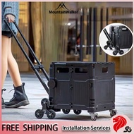 MW Foldable Trolley Collapsible Utility Market Trolley Folding Trolley Can Go Upstairs