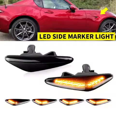 For Mazda 6 Atenza GH RX-8 2008-2012 MX-5 2016-2020 For Fiat 124 Spider Abarth LED Dynamic Side Mark