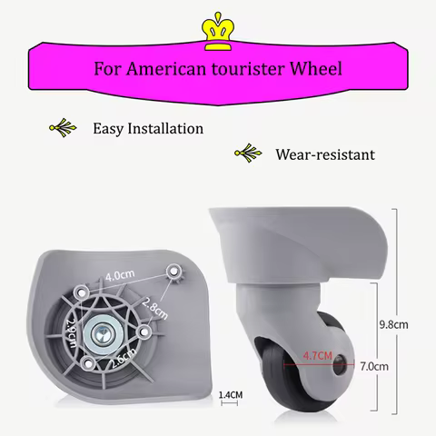 Suitable For American Tourister Luggage Wheel Suitcase Password Box Replacement Universal Wheels Acc