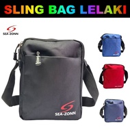SEAZONN Beg Silang Lelaki Beg Lelaki Soft Nylon Bag Man Sling Bag Fashion Sport CrossBody Bag Travel
