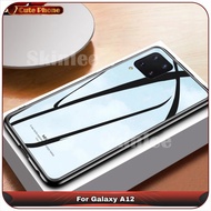 Casing Hard Soft Case Samsung Galaxy A12 A 12 Tempered Glass Case