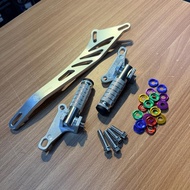 Fossa 02 Exhaust Bracket Set Footrest dengan Screw05 Salaya Style untuk Keselesaan Pengguna