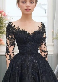 black wedding dress gothic prom dress tulle dress gothic wedding dressblack ball gownplus size ball 