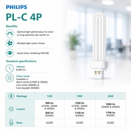 [ PHILIPS ] PL-C 4P CFL Bulb | 13W 18W 26W | G24D Base
