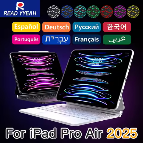 READ YYEAH New 2025 Magic Keyboard Case For iPad Air 4 5 Pro 11 13 2024 2025 12.9in 2018-2022 iPad10