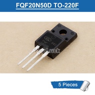5pcs ADL FQF20N50D FQF20N50 TO-220F 20A/500V N-Channel MOSFET Transistor New Original