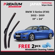 🔥 BMW 3 Series F30 [2012-2019] PREMIUM RUBBER WIPER BLADE JAPAN TECHNOLOGY WIPER BLADE WINDSCREEN WI