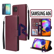 HP SAMSUNG GALAXY A06 FLIP WALLET LEATHER CASE PREMIUM LEATHER OPEN-CLOSE CASE SAMSUNG GALAXY A06 FL