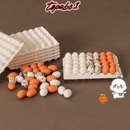 TOPABC 1Set Simulated Eggs, 4 Styles Mini Cute Chicks Eggs, High Quality Family Eggs Miniature Decor