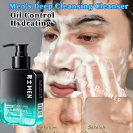 Men's Deep Cleansing Facial Cleanser Mites Acne Cleanser  Oil Control Removal Deep Cleansing for Men