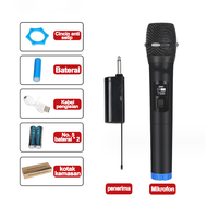UHF Mic Wireless LED Double Digital Mikrofon Nirkabel Double Mic Bluetooth Karaoke Wireless Micropho