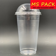 EC 22oz PP Cup with " DomeLid " [ 100sets± ] EC A22C - Disposable Plastic Cup - 22 oz - A22 - 700 ml