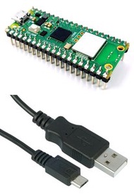 Raspberry Pi Pico W 開發板(已銲) + 傳輸線 + PINOUT對照表 + 收納盒