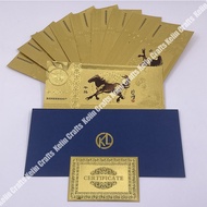 cod Twelve Constellations Chinese zodiac gold banknote commemorative 12 Symbolic Animals Dragon Snak