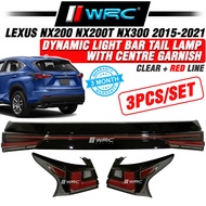 Lexus NX200 NX200T NX300 2015 - 2021 Dynamic Light Bar Tail Lamp With Signal Running + Centre Garnis