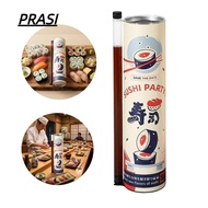 PRASI Sushi Packaging Box, Thickened with Lid Sushi Push Box,  Sealed Food Grade Sushi Storage Paper