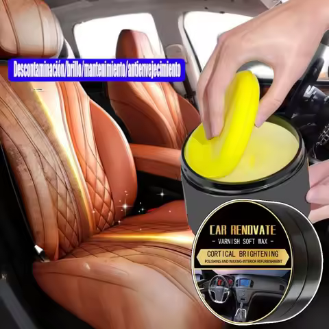 Multifunctional Leather Care Maintenance Oil Cleaning Cream for Car Interior Leather Seat Sofa Bag S