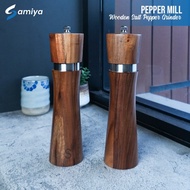 Manual pepper mill wooden salt pepper grinder manual bamboo spice grinder/ manual kitchen spice grin