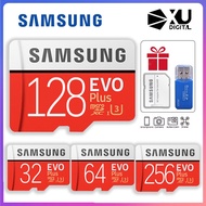 Samsung Evo Plus 16GB 32GB 64GB 128GB 256GB การ์ด Micro SD 512GB แฟลชการ์ดการ์ดความเร็วสูง TF การ์ดความจำการ์ดความจำมือถือแท็บเล็ตโทรได้ไมโครการ์ด SDXC (Pula) Na May อแดปเตอร์ SD การ์ด Class 10