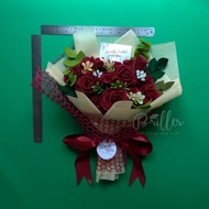 Promo Buket Bunga Flanel Mawar - Size XL - Bisa Custom jenis &amp; warna