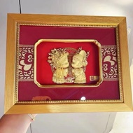 YH1107 足金999黄金摆设送礼相框/999Gold 1.2 gram