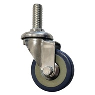 Trolley Wheels Trolley/s Trolley/s 2" Inch Grey PVC Caster/s with Live Thread (Plain) Trolley with W