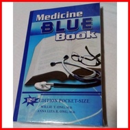 ☇◑ ▦ ۞ Medicine BLUE Book  Pocket Size 12th edition Willie Ong M.D Anna Liza R. Ong M.D