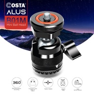 COSTA ALUS B-01M BALL HEAD TRIPOD MINI FULL METAL WITH COLD SHOE - BHADRIKASTORE4