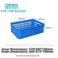 KELAJI | Durable Plastic Storage Crate Perforated